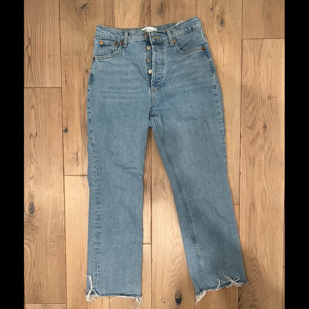 Zara Cropped Flare Jeans